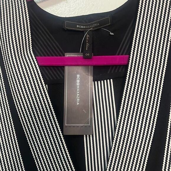 BCBGMAXAZRIA BLACK COMBO NWT DRESS SIZE 6 - Picture 3 of 7